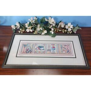 HOME Signed Mary Engelbreit Matt Print Cozy Chair Cat Framed Picture 161/2000